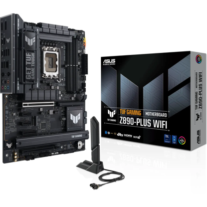 Fotografija izdelka ASUS TUF GAMING Z890-PLUS WIFI, DDR5, SATA3, USB4, DP, 2.5GbE, WIFI 7, LGA1851 ATX