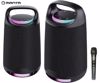 Fotografija izdelka MANTA SPK330B OTUS prenosni KARAOKE zvočnik, Bluetooth 5.3, 120W, TWS, polnilna baterija, RGB LED osvetlitev, USB / AUX / MIC, Google Assistant / Siri, +mikrofon, črn (Phantom Black)