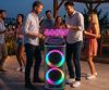 Fotografija izdelka MANTA SPK1002B400 NOVA prenosni KARAOKE zvočnik, 400W RMS, BT 5.3, TWS, XBASS, Equalizer, polnilna baterija, DISCO RGB LED osvetlitev, USB / microSD / AUX / MIC-in, +mikrofon, +daljinec, črn