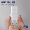 Fotografija izdelka ALLITY ATC-01 GaN polnilec, 20W, 1x USB-C, 1x USB-A, Power Delivery, Quick Charge, polnjenje / napajanje, univerzalna kompatibilnost, Plug&Play, tehnologija GaN, bel