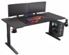 Fotografija izdelka GENESIS HOLM MODULAR 160 pisarniška / gaming miza, modularna, robustna konstrukcija, nastavljiva višina, RGB LED osvetlitev, napeljava kablov, 2x držalo, 160x75cm, črna