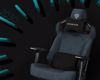 Fotografija izdelka GENESIS NITRO 800 gaming / pisarniški stol, ergonomski, nastavljiva višina / naklon, zibanje, 2x blazina, 4D nasloni za roke, kolesa CareGLide™, tkanina, do 150kg, črno siv