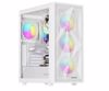 Fotografija izdelka GENESIS DIAXID 605 ARGB računalniško ohišje, Midi Tower, 4x ventilator, AIO LC do 420mm, GPU do 351mm, CPU Cooler do 168mm, MESH plošča, kaljeno steklo, ARGB LED osvetlitev, 420x217x466mm, belo