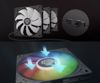Fotografija izdelka GENESIS OXAL 120 ARGB ventilator za računalnik / ohišje, univerzalni, 120mm velikost, do 1450 RPM, ultra tiho delovanje, blazinice proti vibracijam, ARGB LED osvetlitev, 3-PIN konektor, črn