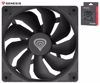 Fotografija izdelka GENESIS OXAL 120 ventilator za računalnik / ohišje, univerzalni, 120mm velikost, do 1300 RPM, ultra tiho delovanje, blazinice proti vibracijam, 3-PIN konektor, črn