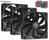 Fotografija izdelka GENESIS OXAL 120 3-PACK ventilatorji za računalnik / ohišje, univerzalni, 120mm velikost, do 1300 RPM, ultra tiho delovanje, blazinice proti vibracijam, 3-PIN konektor, črni