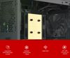 Fotografija izdelka GENESIS OXAL 120 3-PACK ventilatorji za računalnik / ohišje, univerzalni, 120mm velikost, do 1300 RPM, ultra tiho delovanje, blazinice proti vibracijam, 3-PIN konektor, črni