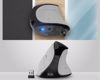 Fotografija izdelka Natec EUPHONIE PRO vertikalna brezžična miška, ergonomska, Bluetooth / USB 2.4GHz, 4000DPI, 9 gumbov, tiha stikala, polnilna baterija, senzor Blue Sense, OLED zaslon, pomnilnik, USB Type-C, bela