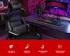 Fotografija izdelka GENESIS NITRO 950 gaming / pisarniški stol, ergonomski, nastavljiva višina / naklon, zibanje, 2x blazina, 4D nasloni za roke, najlonska kolesa, eko usnje, do 150kg, črn