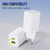 Fotografija izdelka ALLITY ATC-01 GaN polnilec, 45W, 1x USB-C, 1x USB-A, Power Delivery, Quick Charge, polnjenje / napajanje, univerzalna kompatibilnost, Plug&Play, tehnologija GaN, bel