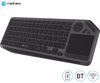 Fotografija izdelka Natec TURBOT 2 brezžična tipkovnica, profesionalna, Bluetooth / USB 2.4GHz, X-SCISSORS tiha stikala, polnilna baterija, 22 multimedijskih tipk, Windows / Android / iOS / Linux / MAC, USB Type-C, črna