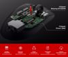 Fotografija izdelka GENESIS ZIRCON 880 PRO brezžična gaming miška, 8K, 30.000DPI, USB 2.4GHz / Bluetooth / USB Type-C, 6 gumbov, Kailh Optical stikala, polnilna baterija, spomin, programska oprema, stekleni drsniki, črna