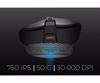 Fotografija izdelka GENESIS ZIRCON 880 PRO brezžična gaming miška, 8K, 30.000DPI, USB 2.4GHz / Bluetooth / USB Type-C, 6 gumbov, Kailh Optical stikala, polnilna baterija, spomin, programska oprema, stekleni drsniki, črna