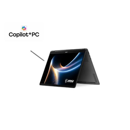 Fotografija izdelka Prenosnik MSI Prestige 14 Flip AI+ D3MTG Core Ultra 9 / 32GB RAM / 2TB SSD / 14"  OLED FHD+ / Intel UMA / W11 Pro (platinast)