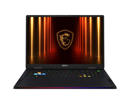 Fotografija izdelka Prenosnik MSI Raider A18 HX A9WJG R9 / 64GB / 2TB SSD / 18" UHD+ 120Hz / NVIDIA GeForce RTX5090 / Windows 11 Pro / črn