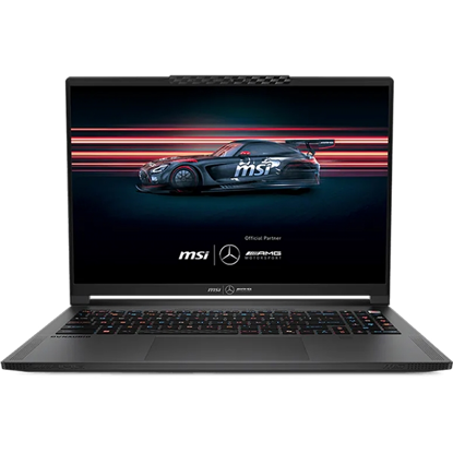 Fotografija izdelka Prenosnik MSI Stealth A16 MercedesAMG AI+ A3XWGG Ryzen AI 9 / 32GB RAM / 1TB SSD / 16" OLED QHD+ 240Hz / GeForce RTX 5070 / Windows 11 Pro (temno siv)