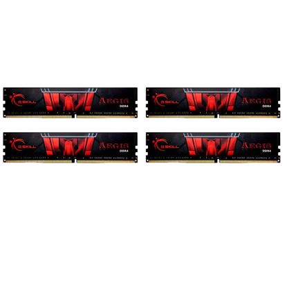 Fotografija izdelka G.SKILL Aegis 32GB (4x8GB) 3200MT/s DDR4 CL16 F4-3200C16Q-32GIS ram pomnilnik