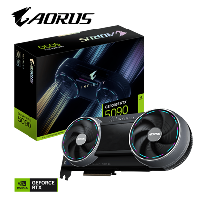 Fotografija izdelka Grafična kartica GIGABYTE AORUS GeForce RTX 5090 INFINITY 32G, 32GB GDDR7, PCI-E 5.0
