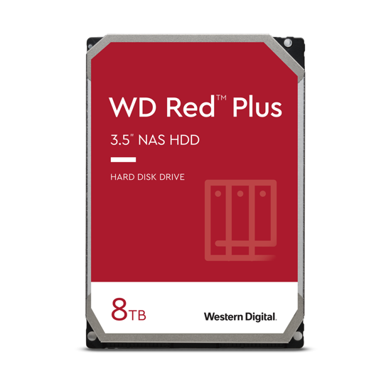 Fotografija izdelka WD trdi disk 8TB SATA3, 6Gb/s, 5640obr, 256MB RED PLUS